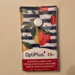 NEW 🍋🍓OptiPlus Microfiber Cleaning Cloths – 2-Pack